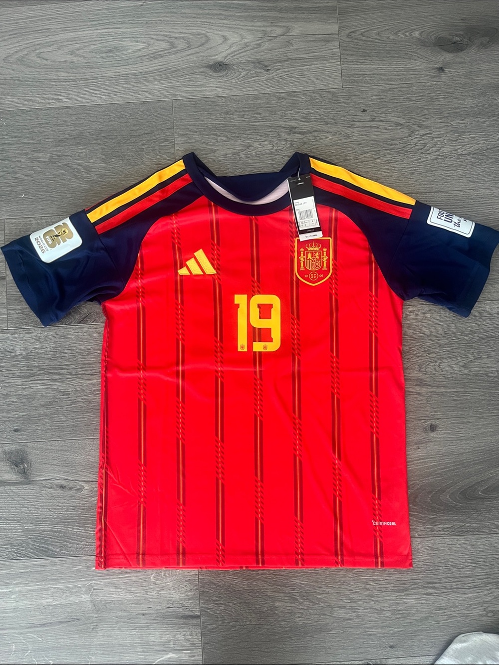 LAMINE YAMAL #19 SPAIN WORLD CUP HOME KIT